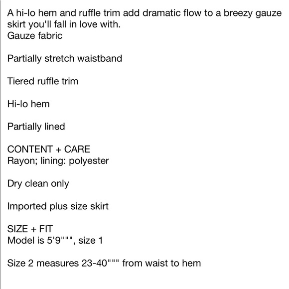 NWT Torrid Hi Lo Maxi Floral Gauze Skirt - Picture 4 of 5